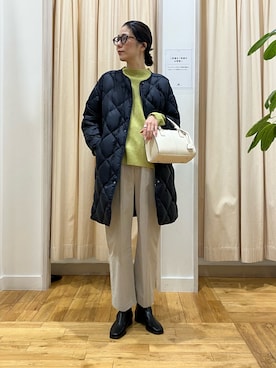 「アイテム（ハンドバッグ）」を使った、kimmyさん（レディース・168cm）の冬コーディネート