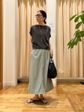 「機能性素材」｜「アイテム（アクセサリー）」を使った、kimmyさん（レディース・168cm）の夏コーディネート
