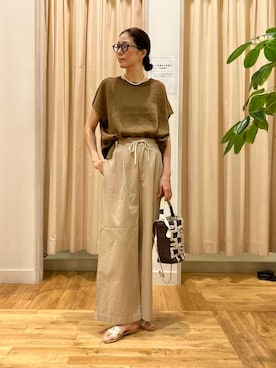 「beej（ビージ）のアイテム」を使った、kimmyさん（レディース・168cm）の夏コーディネート