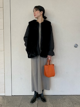 「SonnyLabel」｜「アイテム（ブルゾン）」を使った、kimmyさん（レディース・168cm）の秋コーディネート