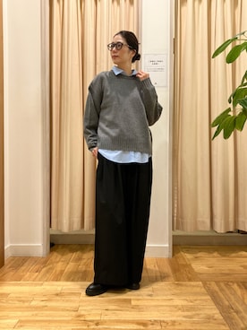 「アイテム（シャツ/ブラウス）」を使った、kimmyさん（レディース・168cm）の秋コーディネート