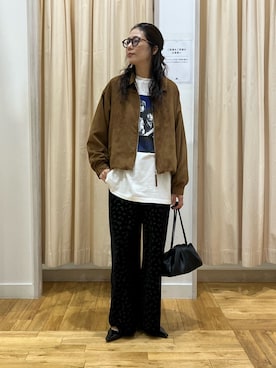 「アイテム（ジャケット/アウター）」を使った、kimmyさん（レディース・168cm）の秋コーディネート