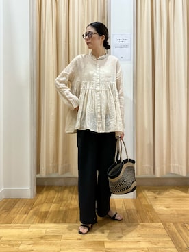 「リネン」｜kimmyさん（レディース・168cm）の春コーディネート