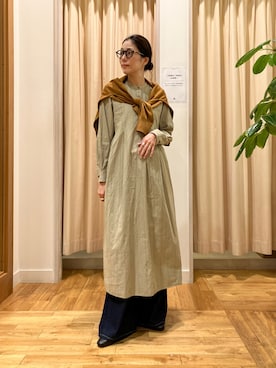 「FORK&SPOON（フォークアンドスプーン）のアイテム（ワンピース）」を使った、kimmyさん（レディース・168cm）の秋コーディネート