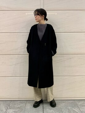 「SonnyLabel」｜「アイテム（その他アウター）」を使った、kimmyさん（レディース・168cm）の冬コーディネート