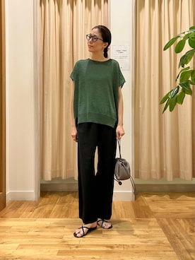 「RODE SKO（ロデスコ）のアイテム（サンダル）」を使った、kimmyさん（レディース・168cm）の夏コーディネート