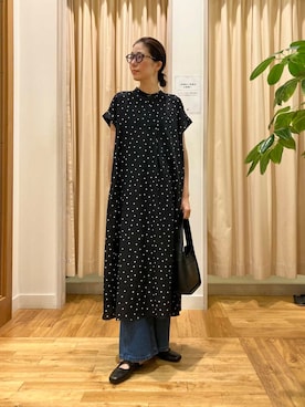 「URBAN RESEARCH DOORS（アーバンリサーチドアーズ）のスクエアトゥリボンミュール（サンダル）」を使った、kimmyさん（レディース・168cm）の夏コーディネート