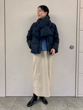「SonnyLabel」｜「アイテム（ダウンジャケット/コート）」を使った、kimmyさん（レディース・168cm）の冬コーディネート