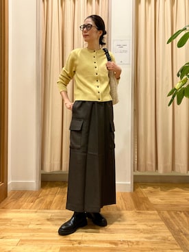 「アイテム（トートバッグ）」を使った、kimmyさん（レディース・168cm）の秋コーディネート