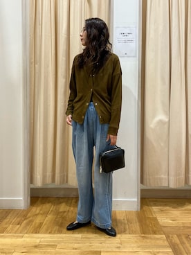 「かぐれ（カグレ）のアイテム（デニムパンツ）」を使った、kimmyさん（レディース・168cm）の秋コーディネート
