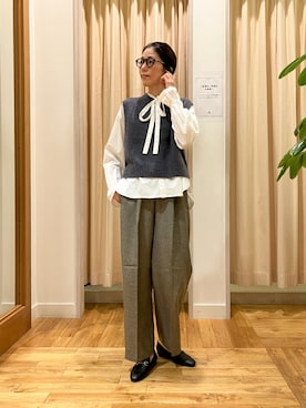 「秋のシャツ着こなし術」｜kimmyさん（レディース・168cm）の秋コーディネート