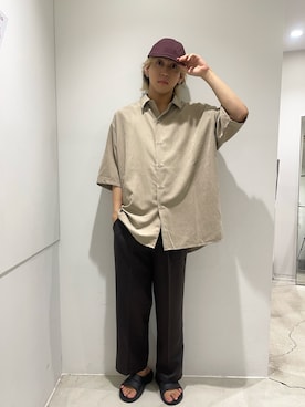 「アイテム（キャップ）」を使った、Hirotoさん（メンズ・178cm・20代）の秋コーディネート