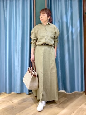 「COTTO（コトゥー）のアイテム」を使った、さやふじさん（レディース・158cm）の春コーディネート