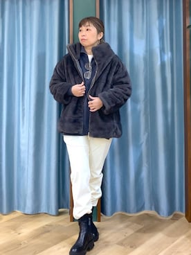 「アイテム（ブルゾン）」を使った、さやふじさん（レディース・158cm・40代）の秋コーディネート