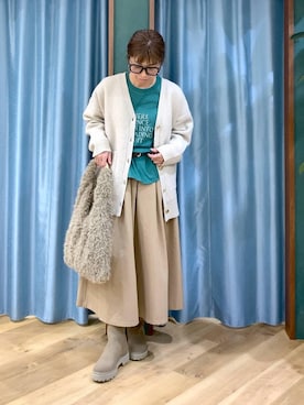 「BARNYARDSTORM」｜さやふじさん（レディース・158cm）の冬コーディネート