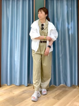 「BARNYARDSTORM（バンヤードストーム）のアイテム（ジャケット/アウター）」を使った、さやふじさん（レディース・158cm）の春コーディネート