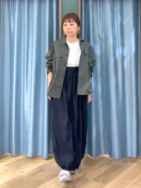 「BARNYARDSTORM（バンヤードストーム）のアイテム（トップス）」を使った、さやふじさん（レディース・158cm）の春コーディネート