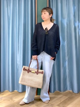 「COTTO（コトゥー）のアイテム」を使った、さやふじさん（レディース・158cm）の春コーディネート