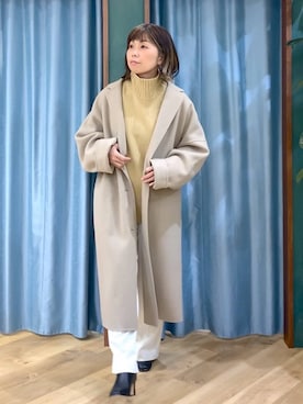 「アイテム（チェスターコート）」を使った、さやふじさん（レディース・158cm・40代）の秋コーディネート