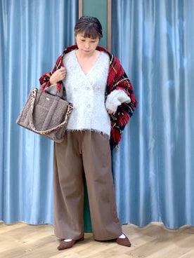 「アイテム（その他トップス）」を使った、さやふじさん（レディース・158cm・40代）の秋コーディネート