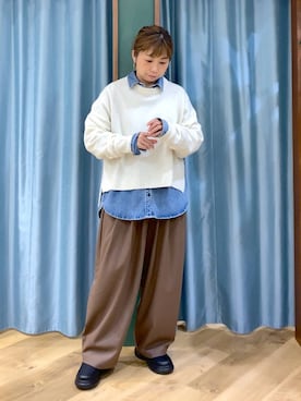 「BARNYARDSTORM（バンヤードストーム）のアイテム」を使った、さやふじさん（レディース・158cm）の冬コーディネート