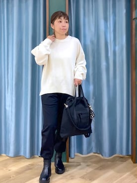 「BARNYARDSTORM（バンヤードストーム）のアイテム」を使った、さやふじさん（レディース・158cm）の秋コーディネート