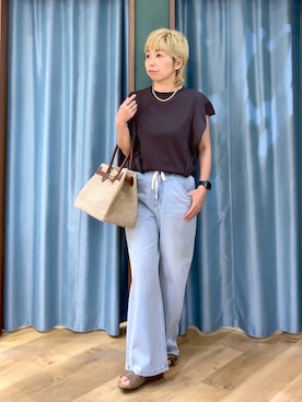 「COTTO（コトゥー）のアイテム」を使った、さやふじさん（レディース・158cm）の夏コーディネート