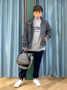 「アイテム（ジャケット/アウター）」を使った、さやふじさん（レディース・158cm・40代）の秋コーディネート