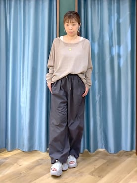 「BARNYARDSTORM（バンヤードストーム）のアイテム（トップス）」を使った、さやふじさん（レディース・158cm）の春コーディネート