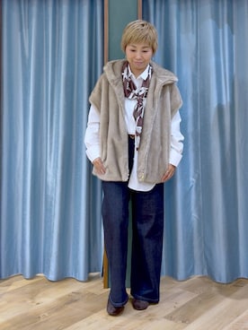 さやふじさん（レディース・158cm）の秋コーディネート