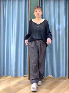 「Chibi Jewels （チビジュエルズ）のアイテム」を使った、さやふじさん（レディース・158cm）の春コーディネート