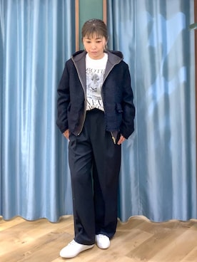 「GOOD ROCK SPEED（グッドロックスピード）のアイテム」を使った、さやふじさん（レディース・158cm）の冬コーディネート