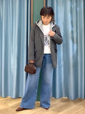 「アイテム（テーラードジャケット）」を使った、さやふじさん（レディース・158cm・40代）の秋コーディネート