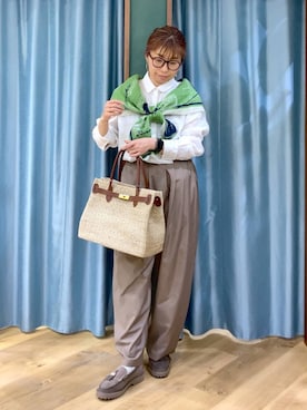 「COTTO（コトゥー）のアイテム」を使った、さやふじさん（レディース・158cm）の春コーディネート