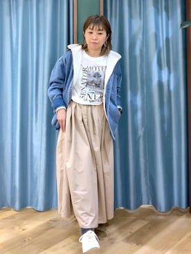 「GOOD ROCK SPEED（グッドロックスピード）のアイテム」を使った、さやふじさん（レディース・158cm）の冬コーディネート