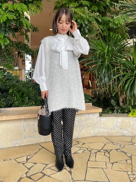 「いいね返し」｜🧸chiha🧸さん（レディース・154cm）の秋コーディネート