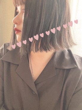 「きりっぱなしボブ」｜黒蜜ゆず💜haru4歳さん（レディース・146cm）の夏コーディネート