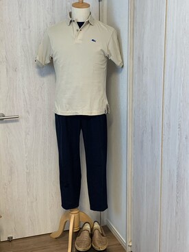 ポロシャツを使った ネイビー の人気ファッションコーディネート Wear