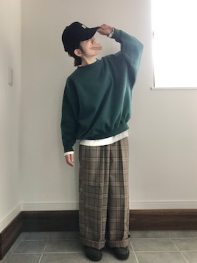 「Loco Ocean（ロコオーシャン）のアイテム」を使った、 f u u 𖠚ᐝさん（レディース・154cm）の冬コーディネート