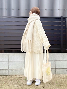 「CLEA（クレア）のアイテム」を使った、 f u u 𖠚ᐝさん（骨格ウェーブ・レディース・153cm）の冬コーディネート