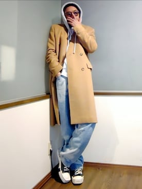 P３さん（骨格ナチュラル・メンズ・178cm）の冬コーディネート