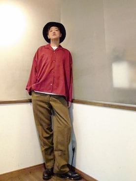 「Rohw master product（ロウマスタープロダクト）のアイテム」を使った、P３さん（メンズ・178cm）の秋コーディネート