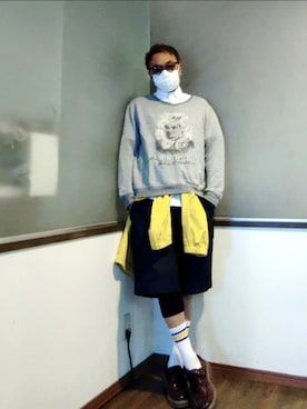 「Undercoverism（アンダーカバイズム）のアイテム」を使った、P３さん（メンズ・178cm）の夏コーディネート