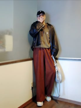 「CITEN（シテン）のアイテム」を使った、P３さん（メンズ・178cm）の冬コーディネート