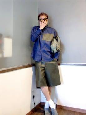 「PORTER（ポーター）のアイテム」を使った、P３さん（メンズ・178cm）の夏コーディネート