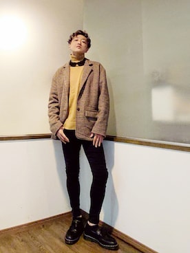 「AIVER（アイバー）のアイテム（ジャケット/アウター）」を使った、P３さん（メンズ・178cm）の秋コーディネート