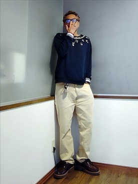 「ZARA（ザラ）のアイテム」を使った、P３さん（メンズ・178cm）の秋コーディネート