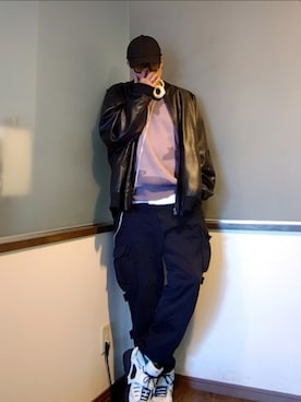 P３さん（骨格ナチュラル・メンズ・178cm）の秋コーディネート