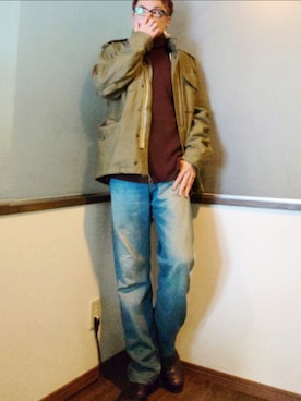 「McQ（マックキュー）のアイテム」を使った、P３さん（メンズ・178cm）の秋コーディネート