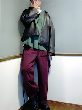 「アイテム（ジャケット/アウター）」を使った、P３さん（メンズ・178cm）の冬コーディネート